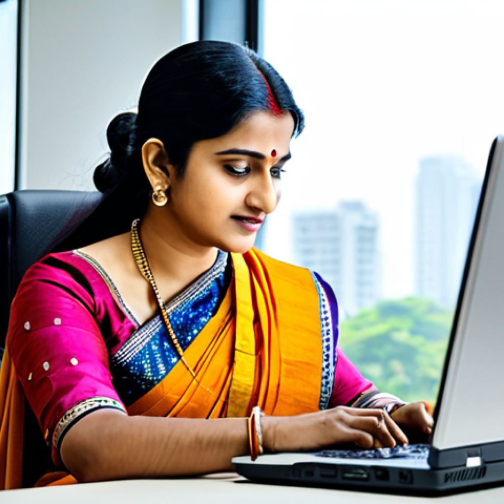 공인회계사로서의 윤리적 책임 - **

"A successful Indian businesswoman in a vibrant, modest saree, working on a laptop in a modern o...