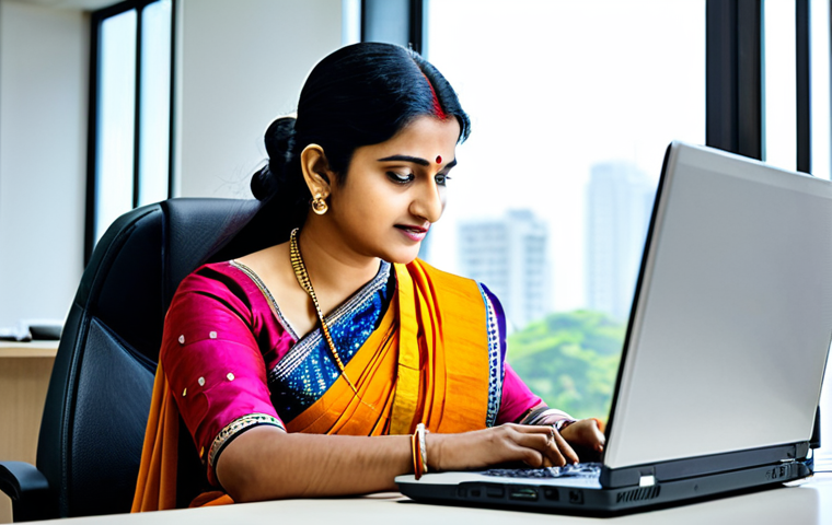 공인회계사로서의 윤리적 책임 - **

"A successful Indian businesswoman in a vibrant, modest saree, working on a laptop in a modern o...