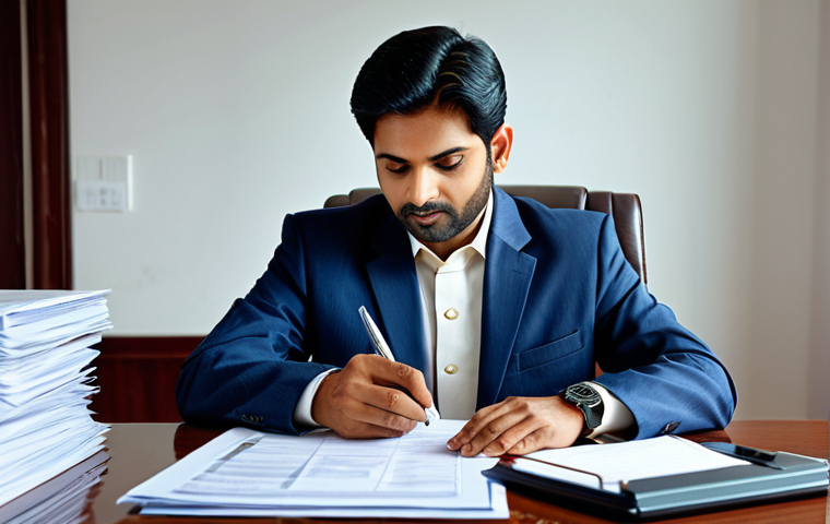 공인회계사로서의 윤리적 책임 - **

"A successful Indian businesswoman in a vibrant, modest saree, working on a laptop in a modern o...