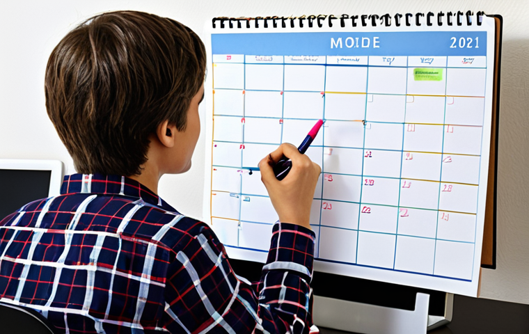 CPA 공부 계획표 작성하기 - **Subject:** A student deeply engrossed in studying CPA materials at a desk.
    **Clothing:** Casua...