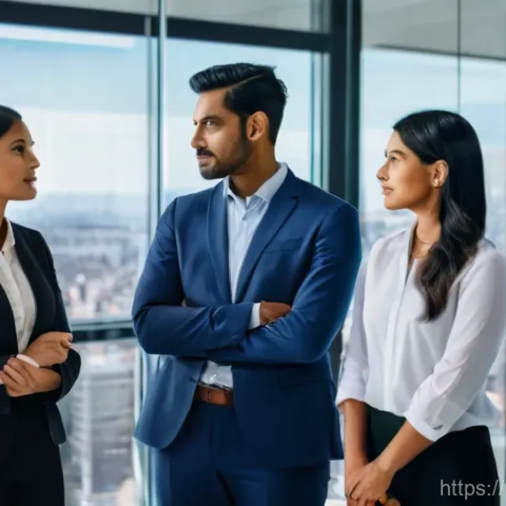 CPA와 내부 감사 보고서 작성 - **Prompt:** A diverse group of three modern CPAs, two female (one South Asian, one East Asian) and o...