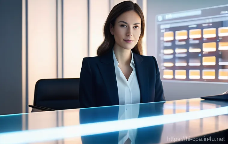 CPA 업무사례 공유 - Prompt 1: AI-Powered CPA Marketing Strategist in a Futuristic Office**