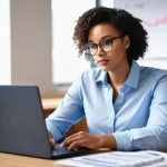 공인회계사 빅4 취업 전략 - **Prompt 1: The Determined Aspiring Professional**
    "A diverse young adult, male or female, in th...